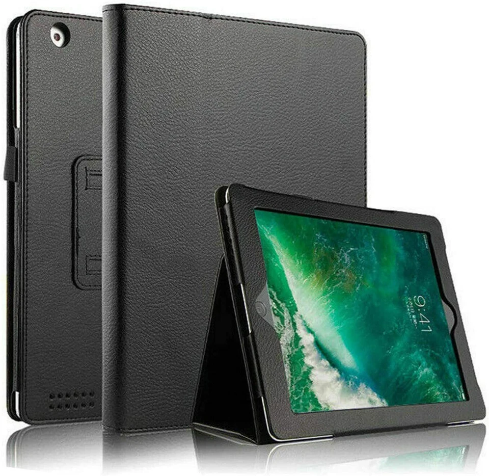 For Pad 9th,8/7th Gen 10.2" ,Air1,Air2 9.7", Leather Flip Smart Stand Case Cover - Image 1 of 3