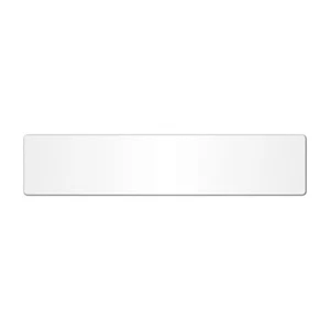 10 x PLACA DE MATRÍCULA DE ACRÍLICO TRANSPARENTE EN BLANCO - TIPO HÚMEDO 520mm X 111mm Estándar Oblongo - Imagen 1 de 1