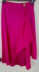 TopShop Teens Pink Midi Evening Wrap Summer Casual Travel Juniors Skirt Size 6 - Picture 1 of 12