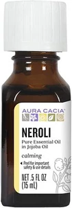 Aura Cacia Pure Essential Oil in Jojoba Oil Calming Neroli 0.5 Ounce Pack of 6 - Picture 1 of 5