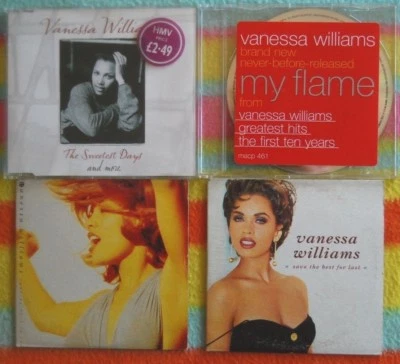 VANESSA WILLIAMS ~ 4 x CD SINGLES DE AUSSIE/ALEMANIA/EE. UU. Años 90 ~ COLECCIÓN INSTANTÁNEA L@@K Foto 1 de 2