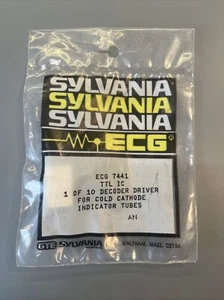 ECG 7441 ~ TTL IC ~ 1 de 10 tubos indicadores de cátodo frío controlador decodificador ~ Nuevo de lote antiguo - Imagen 1 de 2