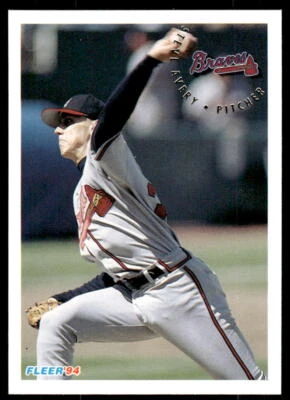 1994 Fleer 350 Steve Avery Atlanta Braves Baseball Card - Image 1 of 2