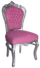 Antyczne barokowe krzesło krzesło kuchenne różowe krzesło do jadalni krzesło tapicerowane luksusowy fotel retro