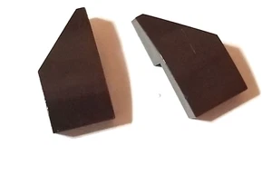 LEGO 1x2 Wedge Left & Right Dark Brown Part 29119 29120 LOT OF 2 - Picture 1 of 2