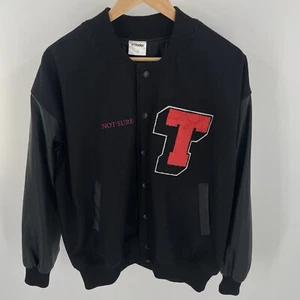 RARE Tinder Dating App Varsity Bomber Jacket Mens Size Medium - Picture 1 of 9