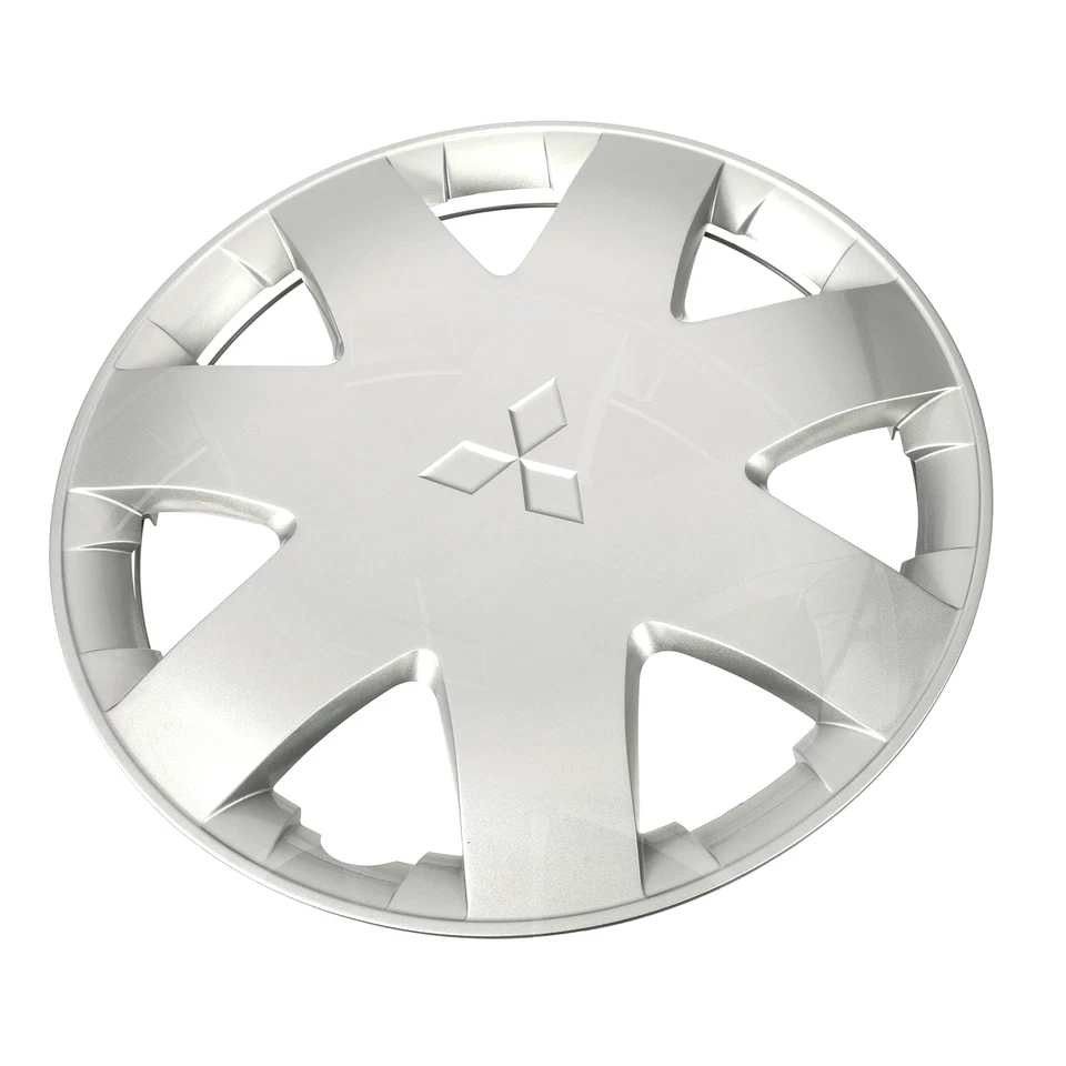 Tampa de roda Mitsubishi Galant original do fabricante 2004-2005 calota prata MR589418HA - Imagem 1 de 4