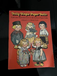 Dolly Dingle Papierpuppen Buch Vollfarbe Rep. von 30 antiken Papierpuppen 1978 - Bild 1 von 4