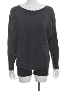 Suéter para mujer Banana Republic talla M gris carbón cuello cuchara manga larga lana - Imagen 1 de 5