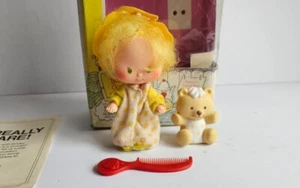 Vintage Erdbeere Shortcake Butter Kekspuppe mit Gelee Bär Haustier 1980er Jahre - Bild 1 von 17