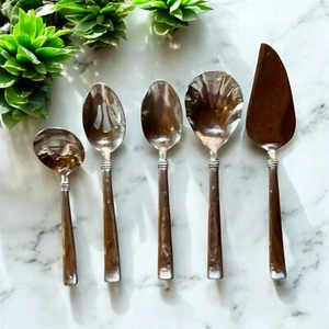 REED & BARTON HERITAGE MINT REGENT STAINLESS -- 5 Piece Serving Utensils - Picture 1 of 1