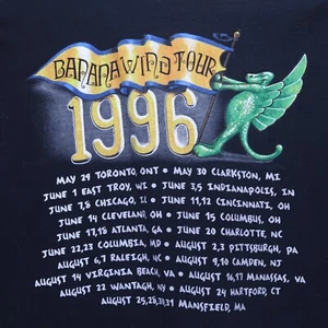Camiseta Jimmy Buffet 1996 Banana Wind Tour Negra Doble Cara Gigante Para Hombre Grande - Imagen 1 de 6