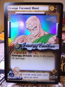 DBZ CCG DRAGON BALL Z ORANGE FOCUSED BLAST #4 FOIL SCORE 2001 NM/VLP - Picture 1 of 2
