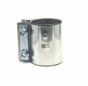 Doppelschelle Edelstahl Auspuffschelle Rohrverbinder  Ø 63 mm / 2,5 " Zoll