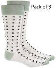 Alfani Mens Tan Square-Dot Crew Pack Of 3 Socks, Sock Size 10-13, Shoe Size 7-12