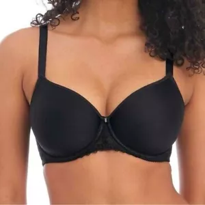 Sujetador espaciador moldeado con alambre negro soporte completo Freya 28G para mujer nuevo sin etiquetas - Imagen 1 de 11