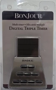 BonJour Digital Triple Timer - BRAND NEW IN BOX - Picture 1 of 3