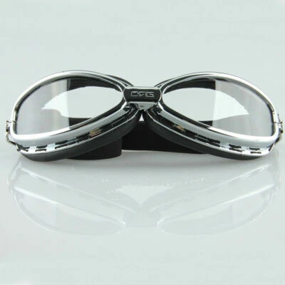 Gafas retro vintage para moto todo terreno piloto volador carreras para bicicleta de calle Foto 1 de 4