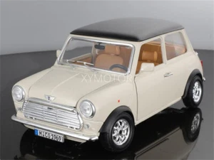 Bburago 1:16 BMW Mini Cooper 1969 Diecast Model Car Khaki Collection Display - Picture 1 of 10