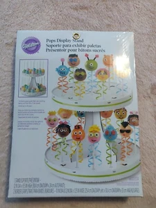 CAKE POP DISPLAY STAND - Wilton - White - Cardboard - Holds 28 Pops - NEW - Picture 1 of 7