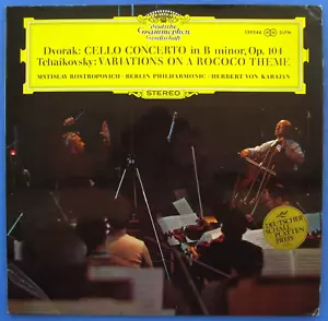 ROSTROPOVICH DVORAK Cello Concerto KARAJAN BPO DGG SLPM 139 044 Stereo LP EX+ - Picture 1 of 4