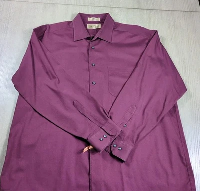 Croft And Barrow Hombre 17.5 34/35 Plomada Rojo Muy Bonito XL Foto 1 de 4