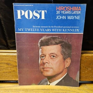 SATURDAY EVENING POST MAGAZINE AUGUST 14 1965 - KENNEDY - HIROSHIMA 20 YEARS - Picture 1 of 5