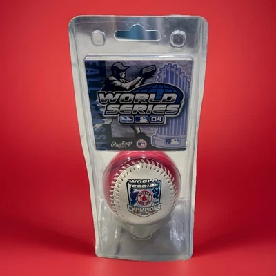 Rawlings 2004 Serie Mundial Campeones Béisbol Boston Medias Rojas Mlb Bosox Pelota Foto 1 de 4
