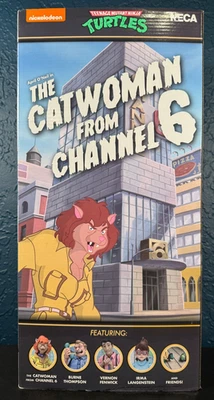 NECA TMNT Teenage Mutant Ninja Turtles (dibujos animados) Catwoman del canal 6 paquete de 4 Foto 1 de 4