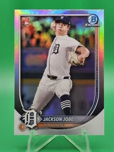 2025 Bowman Chrome #50 Jackson Jobe RC SP Rosso Rookie Logo Redenzione Rifrattore - Foto 1 di 2