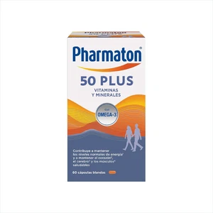 Pharmaton 50+ - Multivitamínico Con Omega 3-60 Cápsulas - Ayuda a Mantener La En - Imagen 1 de 14