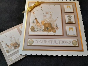 New Handmade Bubbly Themed Celebration Card size 8" X 8" - Picture 1 of 5