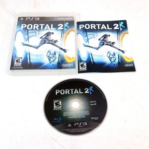 Portal 2 Sony Playstation 3 PS3 Tested Working Complete CIB Black Label - Picture 1 of 3