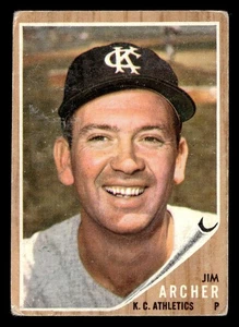 1962 Topps JIM ARCHER #433 VG-EX Kansas City Athletics - Picture 1 of 2