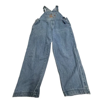 Vintage C.J. Mono vaquero Banks 20W para mujer bordado Bear Cottagecore Momcore Foto 1 de 4