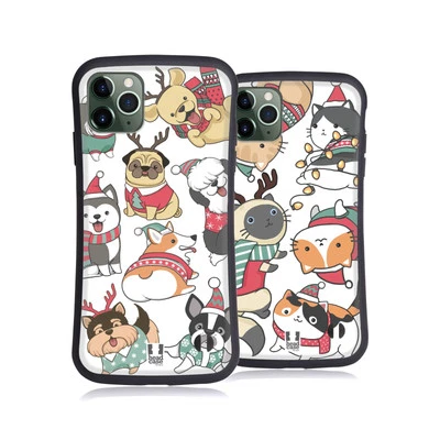 FUNDA HÍBRIDA HEAD CASE DESIGNS NAVIDAD MASCOTAS PARA TELÉFONOS APPLE iPHONES Foto 1 de 4