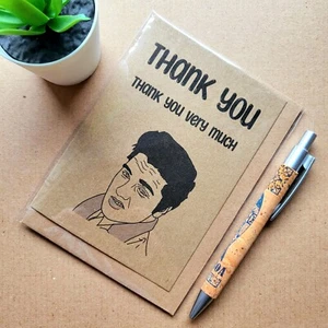 Funny Thank you Elvis Presley Card - Thank you very much - Picture 1 of 3