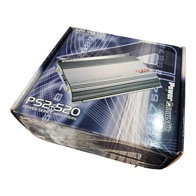 NIB Power Acoustik PS2-520 Watt Power Series MOSFET Amplifier NOS - Image 1 of 4