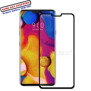 [Black Frame] Anti-Scratch Screen Protector for LG V40 ThinQ V405QA7 Cellphone - Foto 1 di 1
