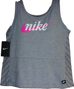 NIKE Girl's Large Pink Swoosh Tank TOP & Pockets BLUE Size: X-Large NWT $35 - Picture 1 of 5