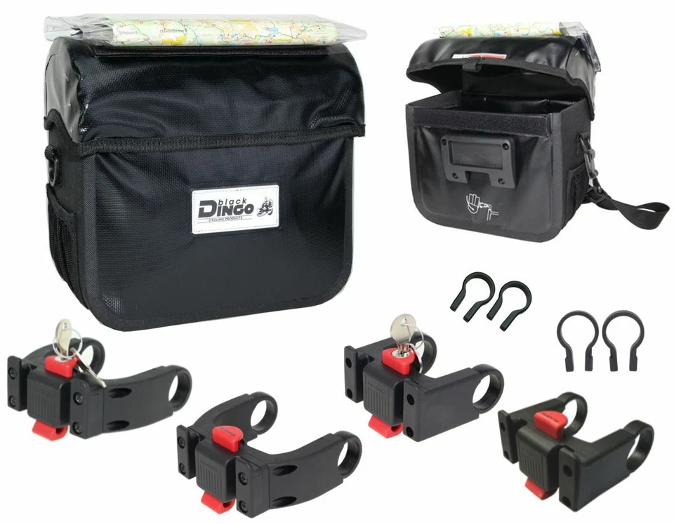 Lenkertasche 100% Wasserdicht KLICKfix Lenkeradapter, E-Adapter, Rixen & Kaul