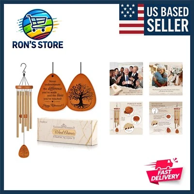 Elegante carillón de viento de jardín en caja de regalo - Celebra la jubilación con elegancia Foto 1 de 4