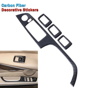 Interruptor de elevación de ventana de fibra de carbono botón panel cubierta embellecedores BMW M3 E93 E92/E90 - Imagen 1 de 8