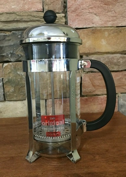 French Press Coffee Maker Glass Stainless Steel Large Copper 34oz Easy Clean Photo Related