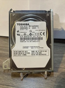 Computadora portátil Toshiba HDD2H85 160 GB interna Sata 5400 rpm 2,5" HDD MK1665GSX - Imagen 1 de 2
