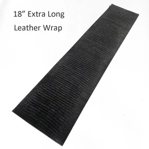 One(1) Piece 18" Extra Long Pool Cue Leather Wrap Black Lizard Embossed Cowhide - Picture 1 of 3
