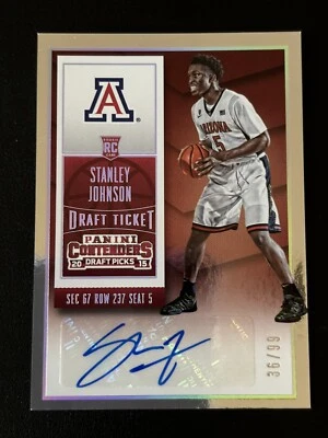 2015 Panini Contenders Stanley Johnson Draft Picks Auto Silver RC #/99 🔥🔥🔥 - Image 1 of 4
