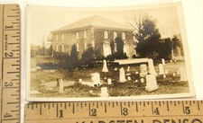 Antigo Cartão Postal Fotográfico Foto Real Cartão Postal pohick Igreja & Cemitério lorton Va Fairfax Co