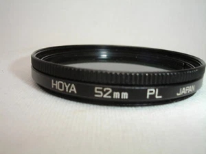 Hoya 52mm PL Filter only, Japan, Polarizer Polarizing (thinner rim version) - Picture 1 of 5
