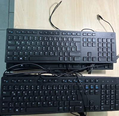 Lot Of 8 Wired Keyboards Dell Kb216 USB QWERTZ Layout Foreign for Computer PC ✅ - Image 1 of 4